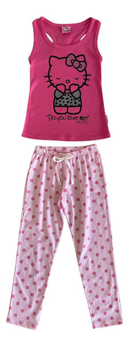 Pijama Niña Algodón Estampado Hello Kitty S112394-45