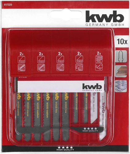 Set 10 Hojas De Calar Toma T Madera-metal Kwb 617220