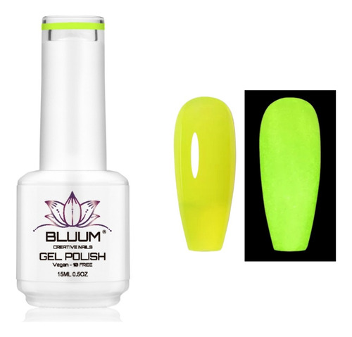 Esmalte Permanente Bluum Brillan En La Oscuridad Gd02 15ml