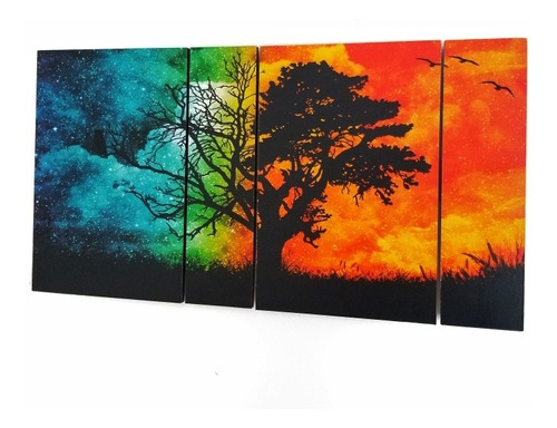 Cuadro Arbol De La Vida Color 4 Estaciones Año Paisaje