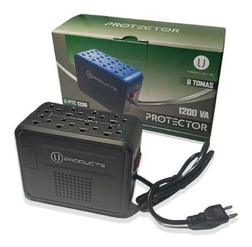 Protector De Voltaje - 1200va 8 Tomas / Somos Tienda Física