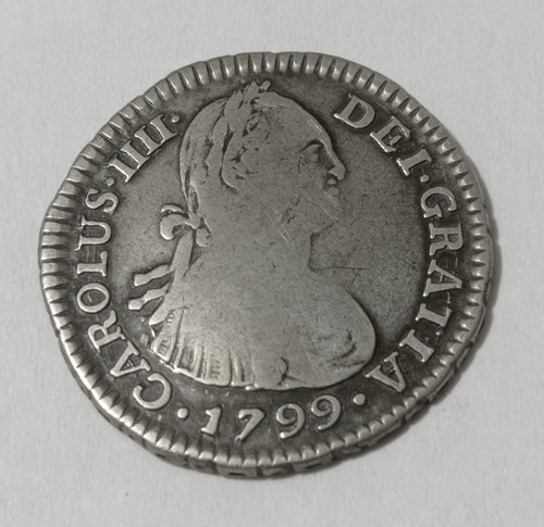 Moneda Colombia  1 Real 1799 Nuevo Reino  J.j  Invertida