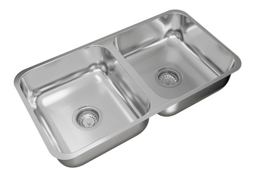 Bacha Doble Johnson Para Cocina C37/18 70x37x18 Sin Interes