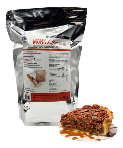 Monk Life 2kg Super Life Fruta Del Monje Endulzante Granulado