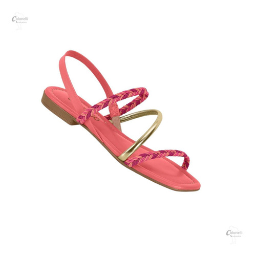 Sandalias Feminina Rasteira Flat Glamour Beira Rio 8431.207