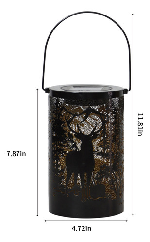 ! Farol Colgante For Exteriores X Solar Lanterns, Con Luces