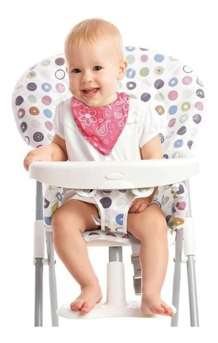 Babador Bandana Rosa Flores Protege Roupinha Do Bebê Algodão