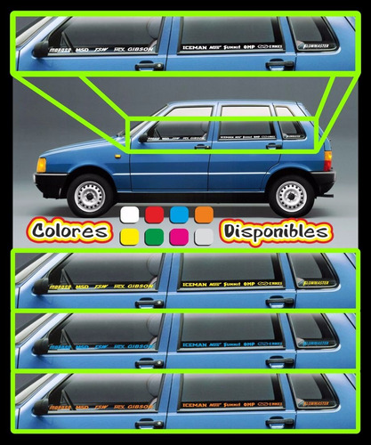 Calcomania Vinil Ventana Vidrio Lateral Carro Carros.