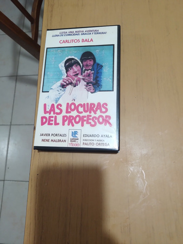 Pelicula En Vhs Titulo : Las Locuras Del Profesor (Usado)