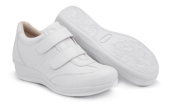 tenis ortopedico feminino branco