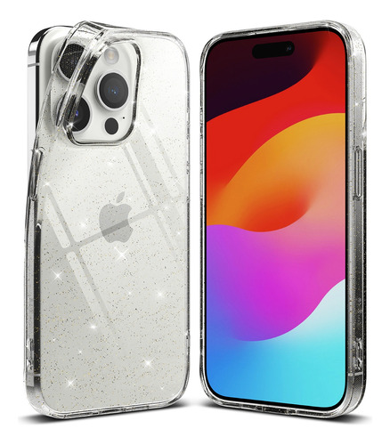 Funda Para iPhone 15 Pro Max Ringke Air Glitter Clear 