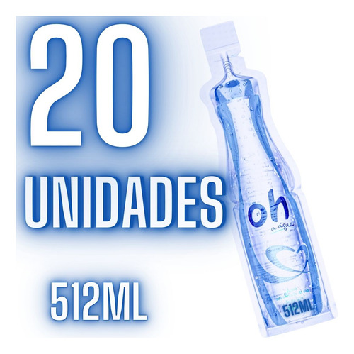 Oh A Água Alcalina Oceânica 512 Ml. Caixa Com 20 Unidades
