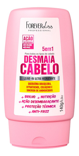 Kit Máscara E Leave-in Antifrizz Desmaia Cabelo Forever Liss
