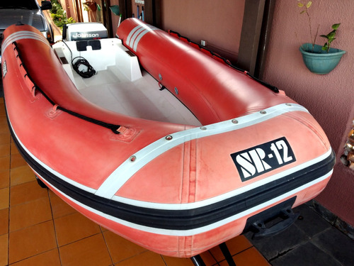 Flexboat Sr12 + Carreta Rodoviária + Johnson 25hp 