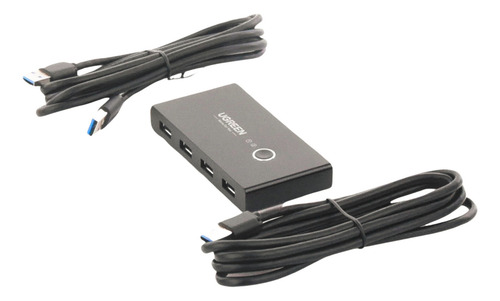 Hub Ugreen Para Compartir 4 Puertos Usb 3.0 A 2 Pc S, 30768