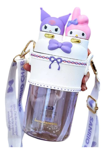 Termo Vaso Kuromi My Melody Botella Agua 700ml Niños Sanrio