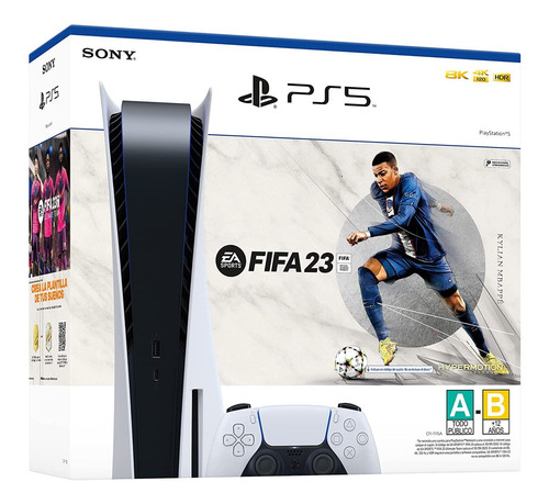 Imagen 1 de 2 de Consola Playstation 5 Ps5 Standard 825gb + Juego Fifa 23