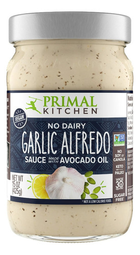 Primal Kitchen No Dairy Garlic Alfredo Sauce 425 G