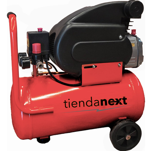 Compresor De Aire Portatil 25lts 2hp 115psi + Kit Aire 3 Pzs