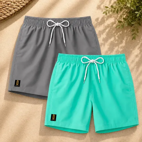 MLB 3394821555 Kit 2 Short Masculino Bermuda Praia Casual Mauricinho JM