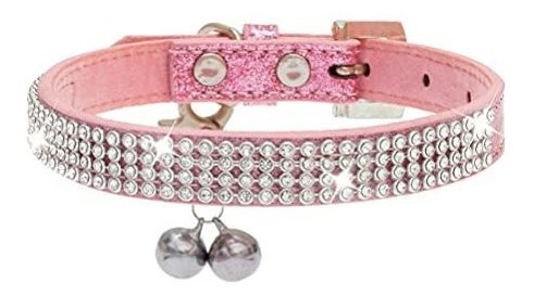 Collar De Gato Ajustable Básico Pupteck Con Diamantes Brill