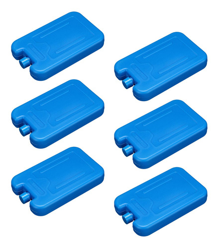 6 Paquetes De Hielo Refrigerantes, Bloques Azul 300ml