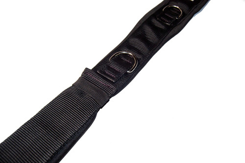 Cinturon Para Pasear Perros Acolchado Regulable Canicross Color Negro