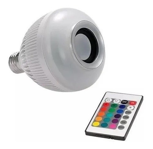 5 Lampada Musical Luz Led Bluetooth Som Controle Atacado 110V/220V