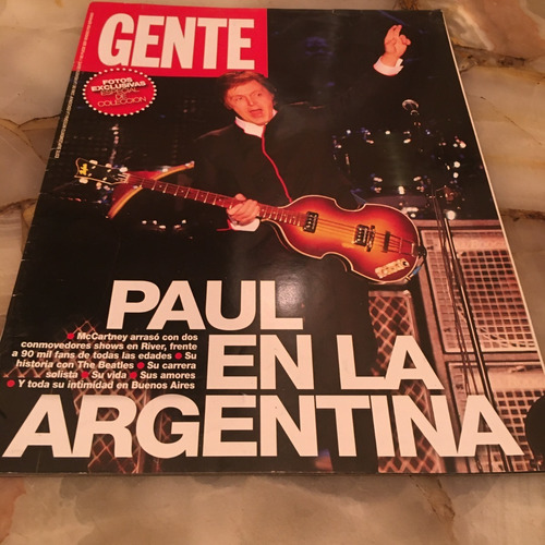 Suplemento Revista Gente Paul Mccartney En Argentina 2010