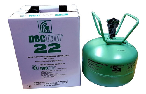 Garrafa Gas Refrigerante R22 Puro Necton 3,4kg