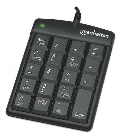 Teclado Numérico Manhattan Usb Negro