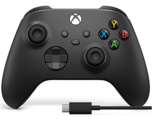 Joystick Control Xbox Inalambrico Negro + Cable Usb-c