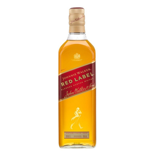 Imagen 1 de 6 de Johnnie Walker Red Label Blended Scotch escocés 1 L
