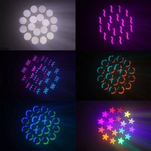 Cabeza Movil Beam 2 Pcs Led 200w Efecto Acoiris Aro Led (Usado)
