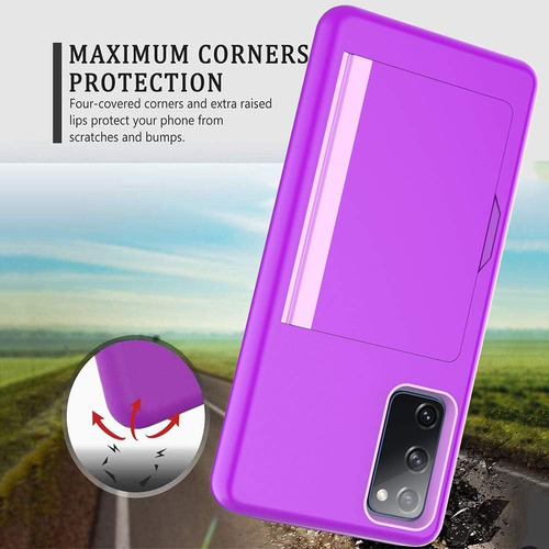 Fdtcyds Funda Antigolpes P/ Samsung Galaxy S20 Fe Tarjetero