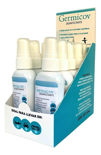 Desinfectante C/atomizador 60ml Practico Exhibidor C/10 Pz