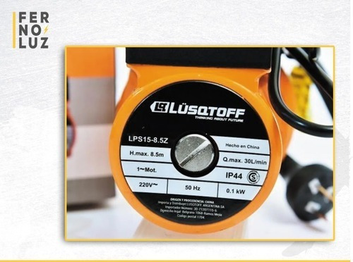 Bomba Presurizadora Elevadora De Presión Lusqtoff 2 Baños Termotanque Calefon