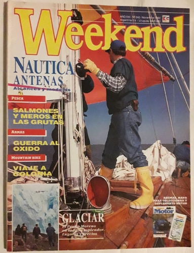 Revista Weekend N° 242 Noviembre 1992 Pesca Náutica Armas 
