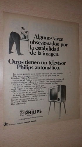P555 Clipping Publicidad Televisores Philips Año 1969