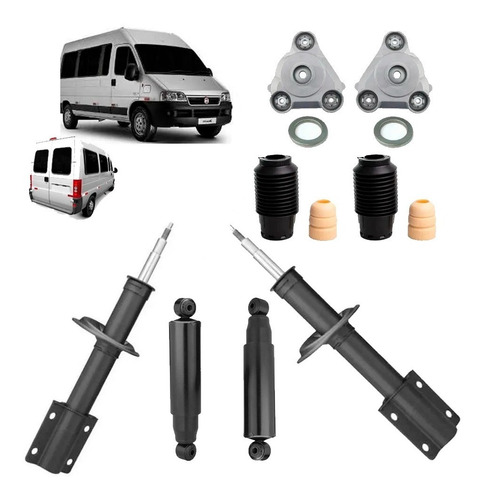 4 Amortecedores + Kits Peugeot Boxer 1994 95 96 97 98 99/..