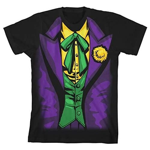 Bioworld Batman Joker Disfraz Niño Negro Cosplay-xs