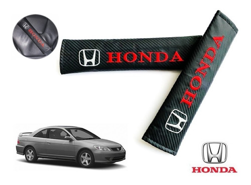 Par Almohadillas Cubre Cinturon Honda Civic Coupe 2001-2005