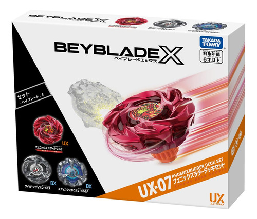 Juego De Cubierta De Escalera Beyblade X Ux-07 Phoenix