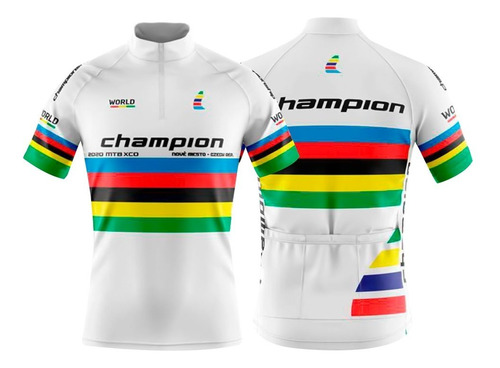 Camisa Ciclismo Champion Manga Curta Proteção Uva Uvb Bike