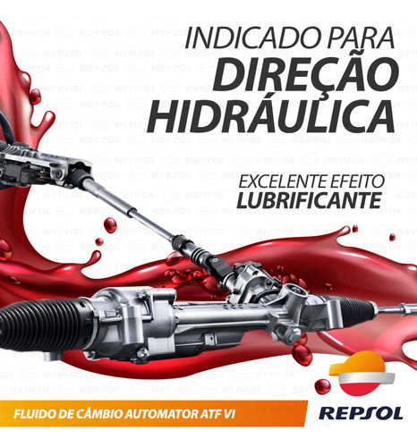 Kit 12l Óleo Fluido Transmissão Automática Repsol Dexron Vi