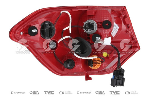 Faro Trasero Para C4 Lounge 2014 2018 Ext Con Led Orig Der