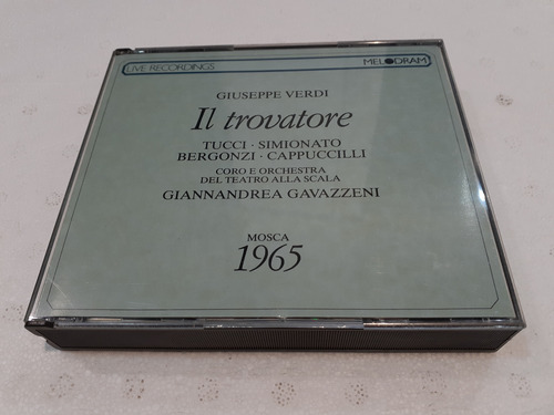Il Trovatore, Verdi, Simionato, Bergonzi - 2cd 1987 Alemania
