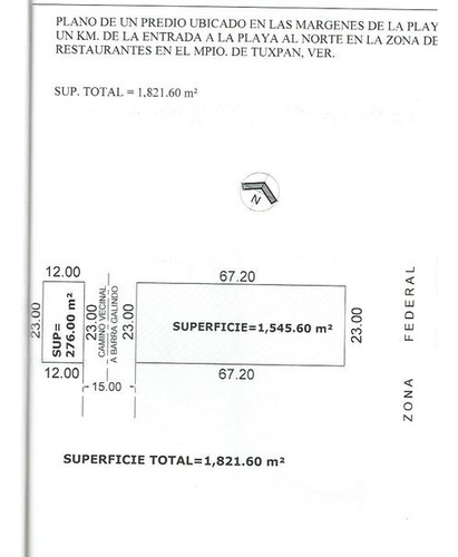 Venta Terreno Frente Al Mar 1821 M² Playa Tuxpan Veracruz