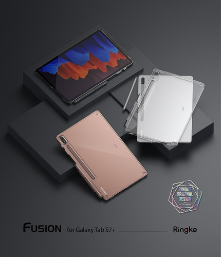 Imagen 3 de 7 de Funda Samsung Galaxy Tab S7 Plus Ringke Fusion Anti Impacto