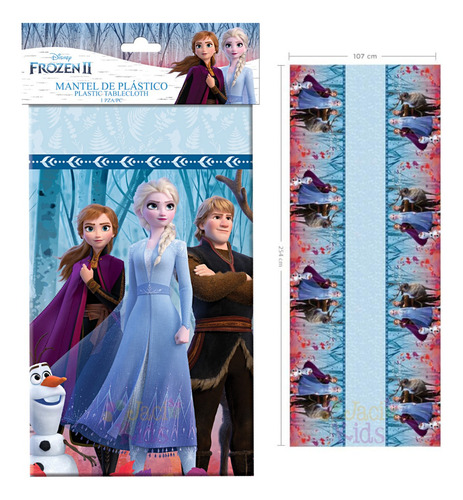 Mantel De Plastico Rectangular Frozen 2 Color Diseño Frozen2